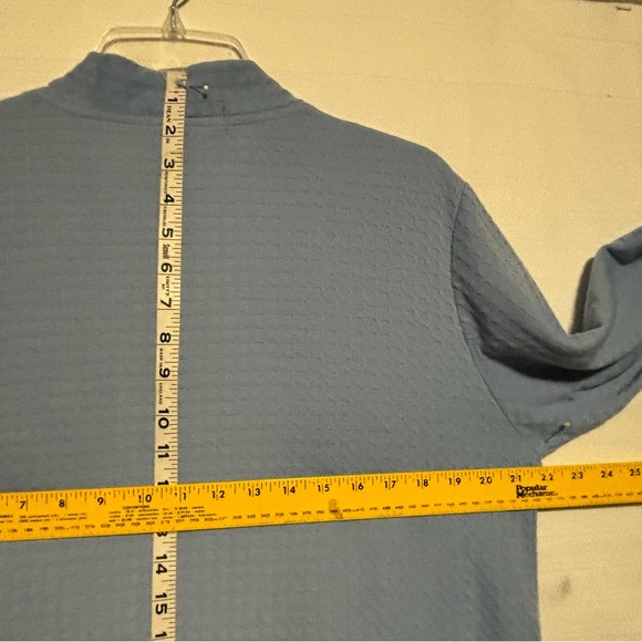 Suimo Square Waffle Wrap Robe Light Blue 3/4 Sleeves W/ belt XL LIKE NEW - Picture 8 of 11